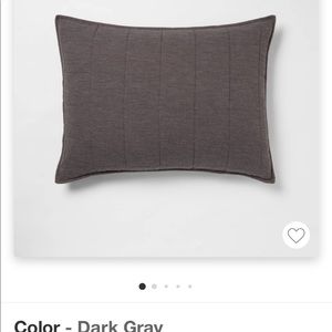 Threshold Dark Gray KING sham.
